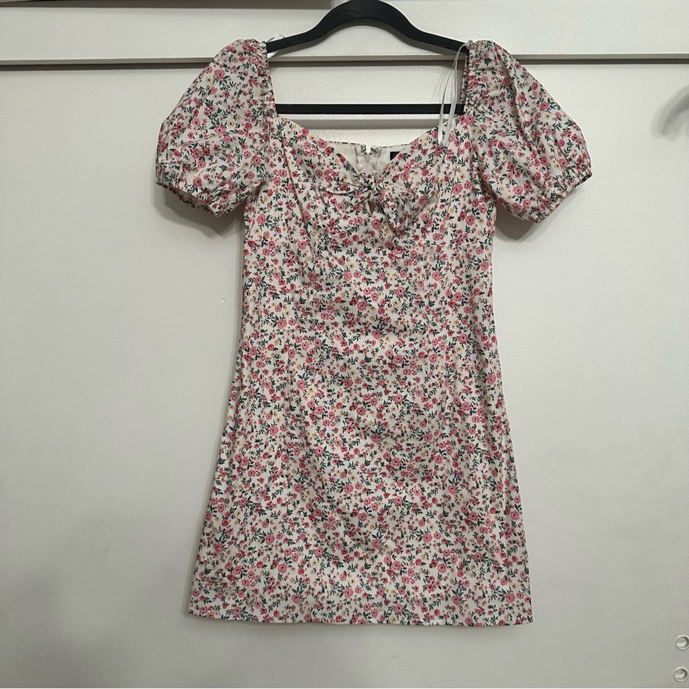City Triangles Pink and Yellow Floral Dress sz small